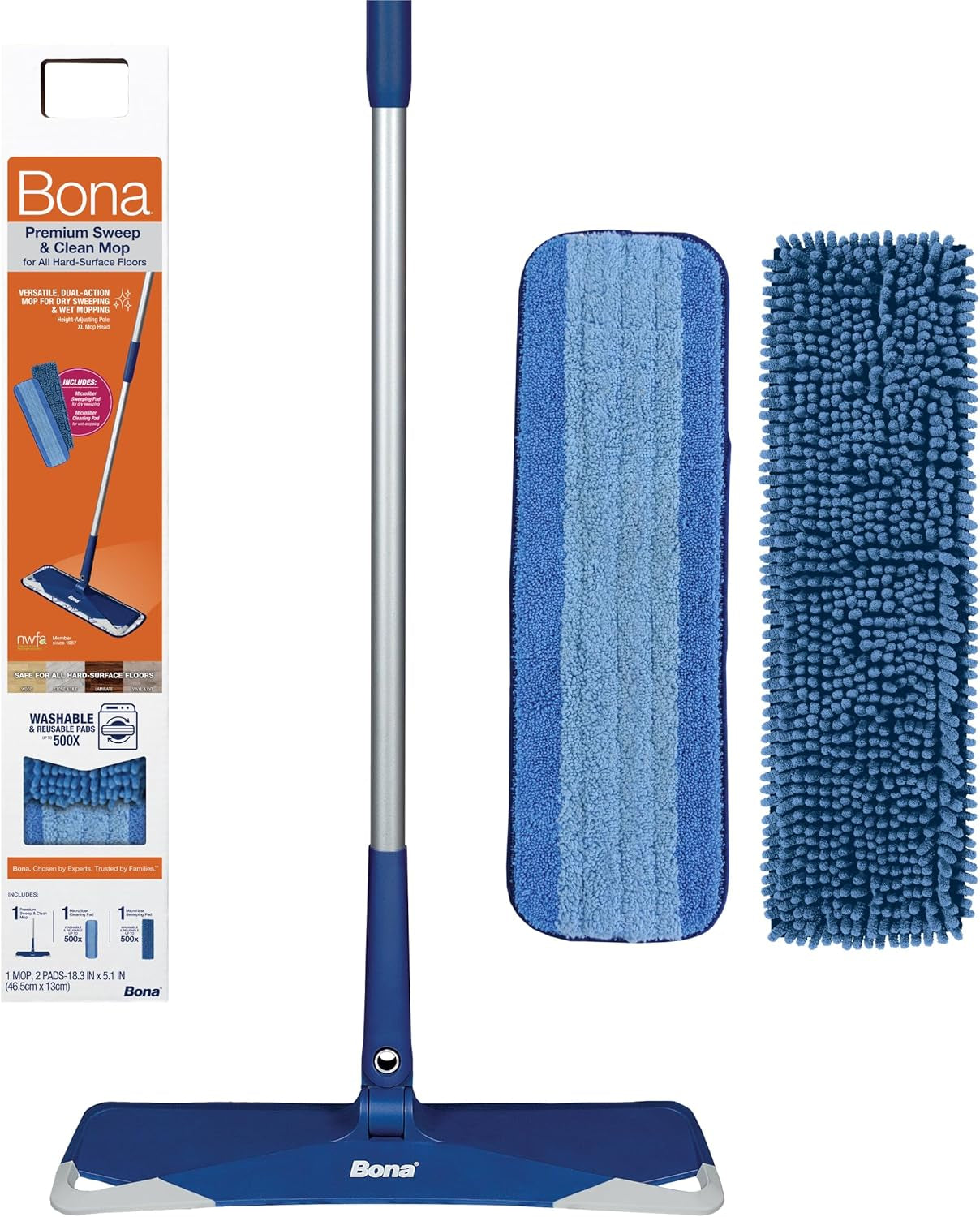 Premium Sweep & Clean Mop for Multi-Surface Floors