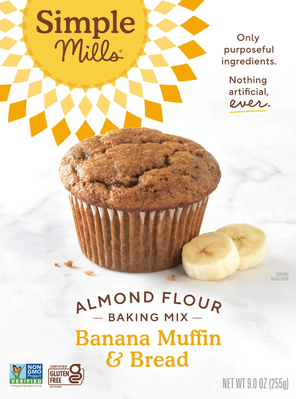 Almond Flour Banana Muffin and Bread Mix, Gluten-Free Baking Mix, 9 Oz Box