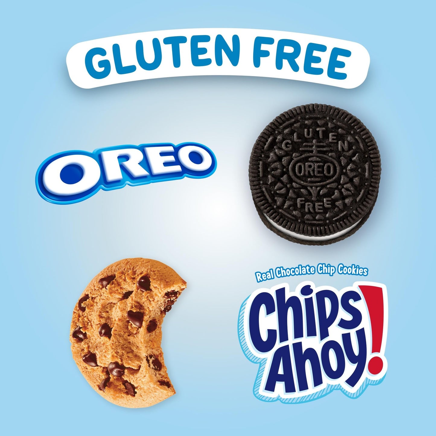 Gluten Free OREO and CHIPS AHOY Cookie Snack Packs Variety Pack 20 Pack