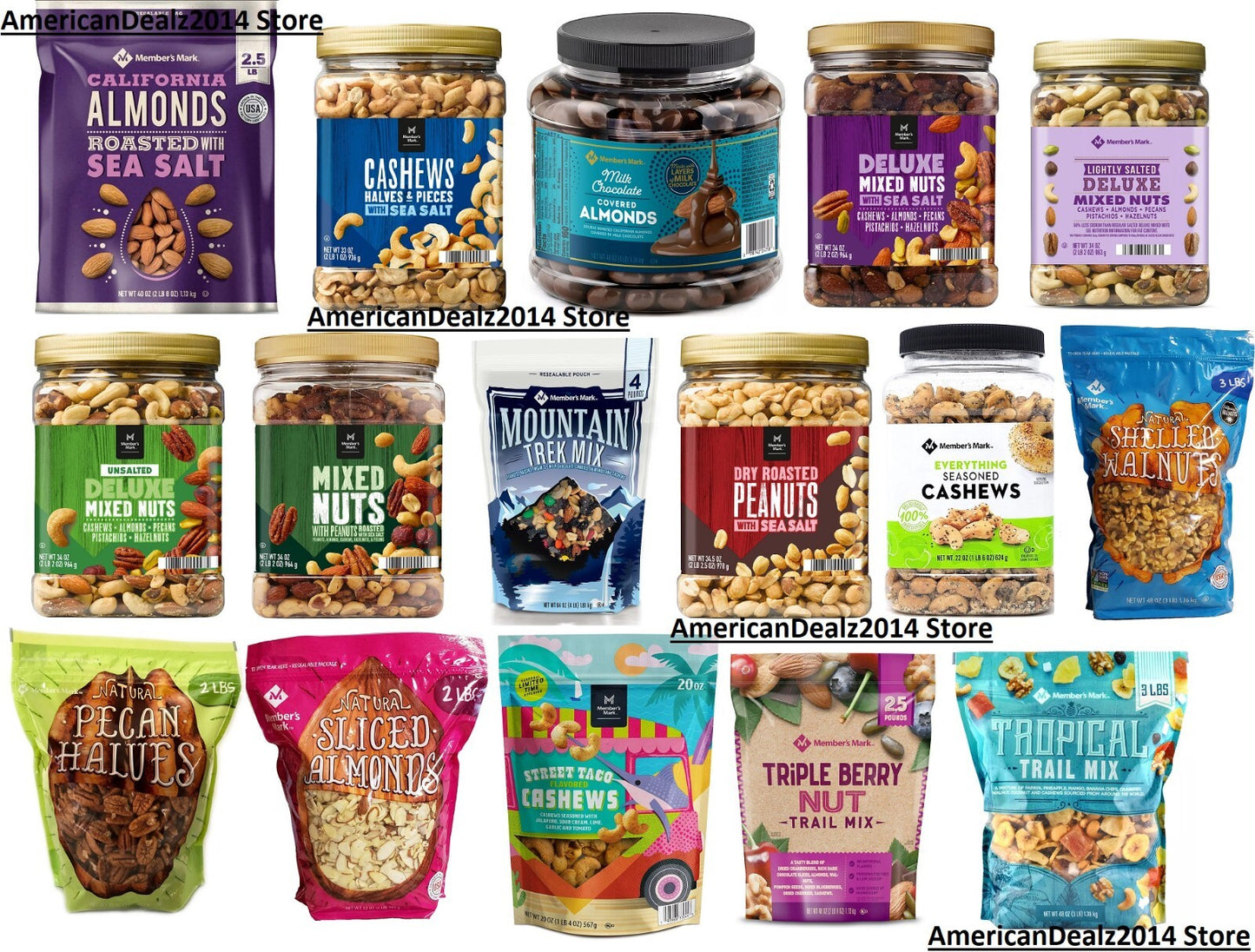 Member'S Mark Almonds, Cashews, Peanuts, Walnuts, Triple Berry Nut Trail Mix