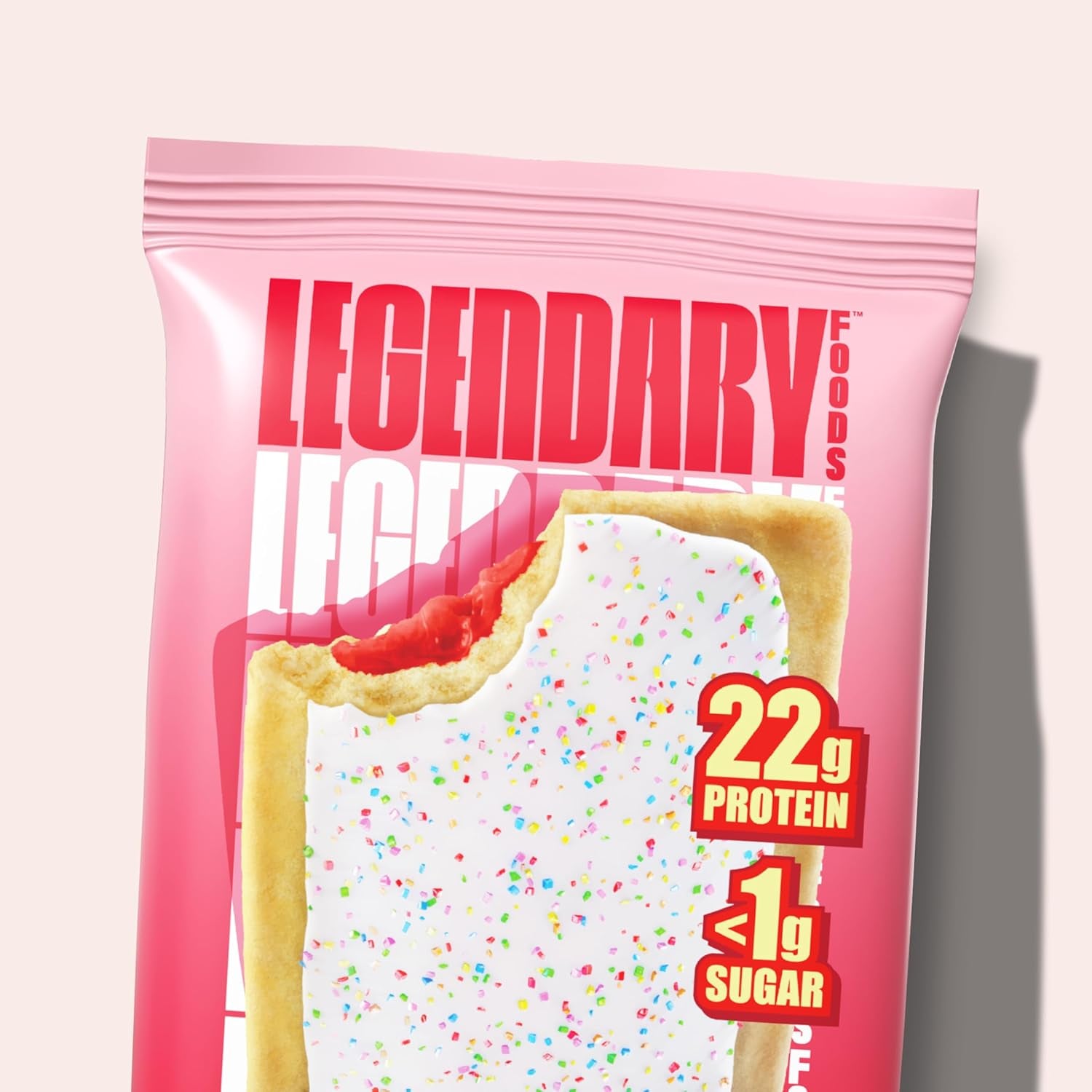 22G Protein Pastry 0G Added Sugar, Low Carb, Gluten Conscious, Keto Snack, Ideal for Glucose Management, Includes Whey Protein Isolate, 8 Pack Frosted Strawberry
