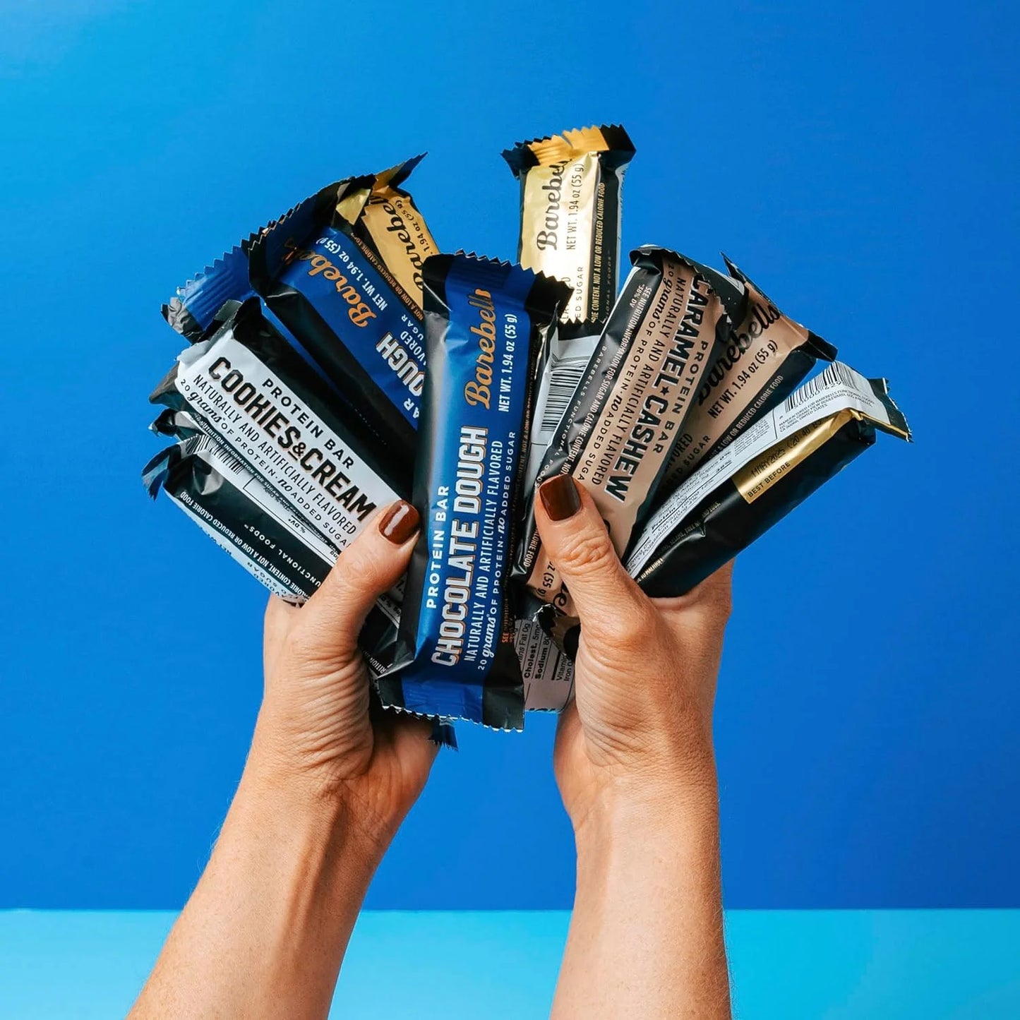 Protein Bars Variety Pack - 12 Count, 1.9Oz Bars - Protein Snacks with 20G of High Protein - Chocolate Protein Bar with 1G of Total Sugars - Perfect on the Go Protein Snack & Breakfast Bars