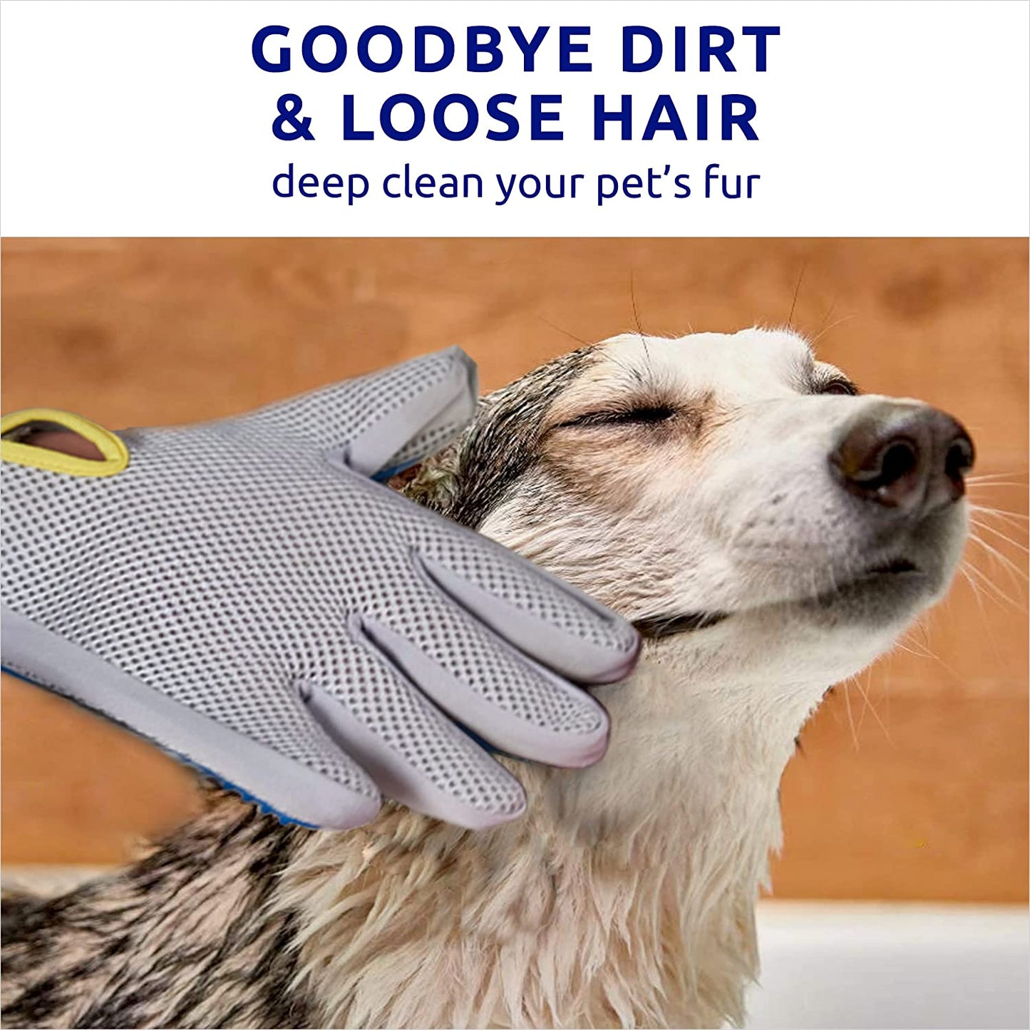 Grooming Gloves - Dog Brush for Shedding & Hair Removal - Dog & Cat Accessories (Right)