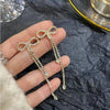 Chic Silver Needle Bow Tie Stud Earrings for Women - Jewelry Trends USA