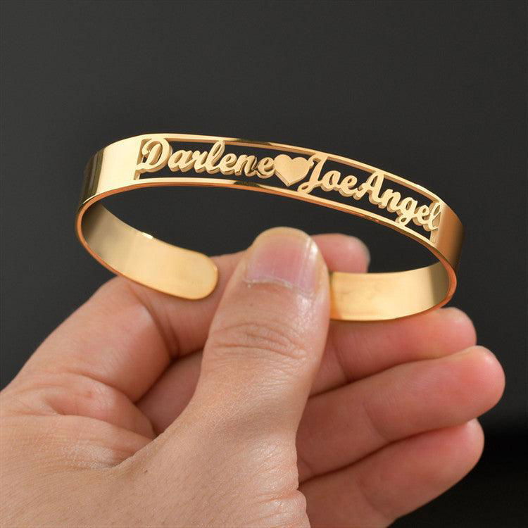 Customized Name Stainless Steel Minimalist Bracelet - Jewelry Trends USA
