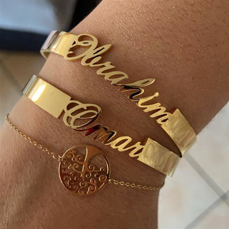 Customized Name Stainless Steel Minimalist Bracelet - Jewelry Trends USA