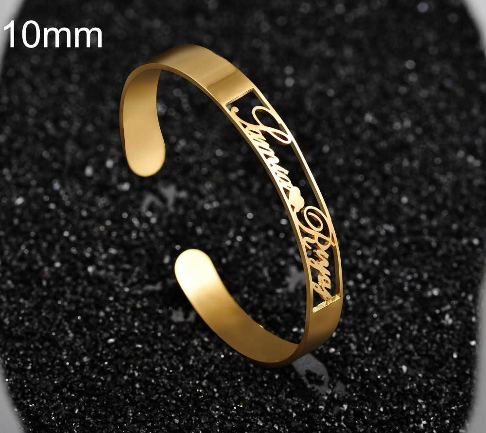 Customized Name Stainless Steel Minimalist Bracelet - Jewelry Trends USA