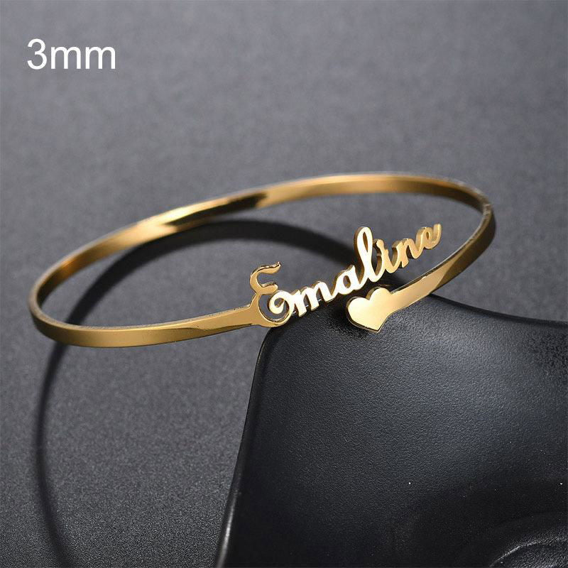 Customized Name Stainless Steel Minimalist Bracelet - Jewelry Trends USA