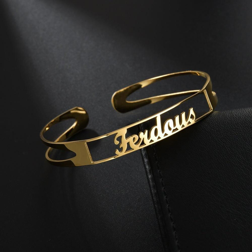Customized Name Stainless Steel Minimalist Bracelet - Jewelry Trends USA