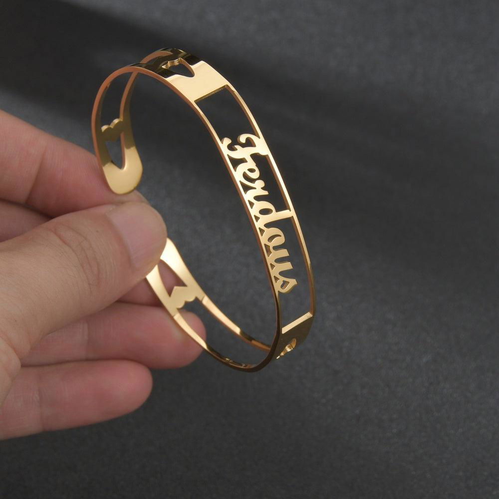 Customized Name Stainless Steel Minimalist Bracelet - Jewelry Trends USA