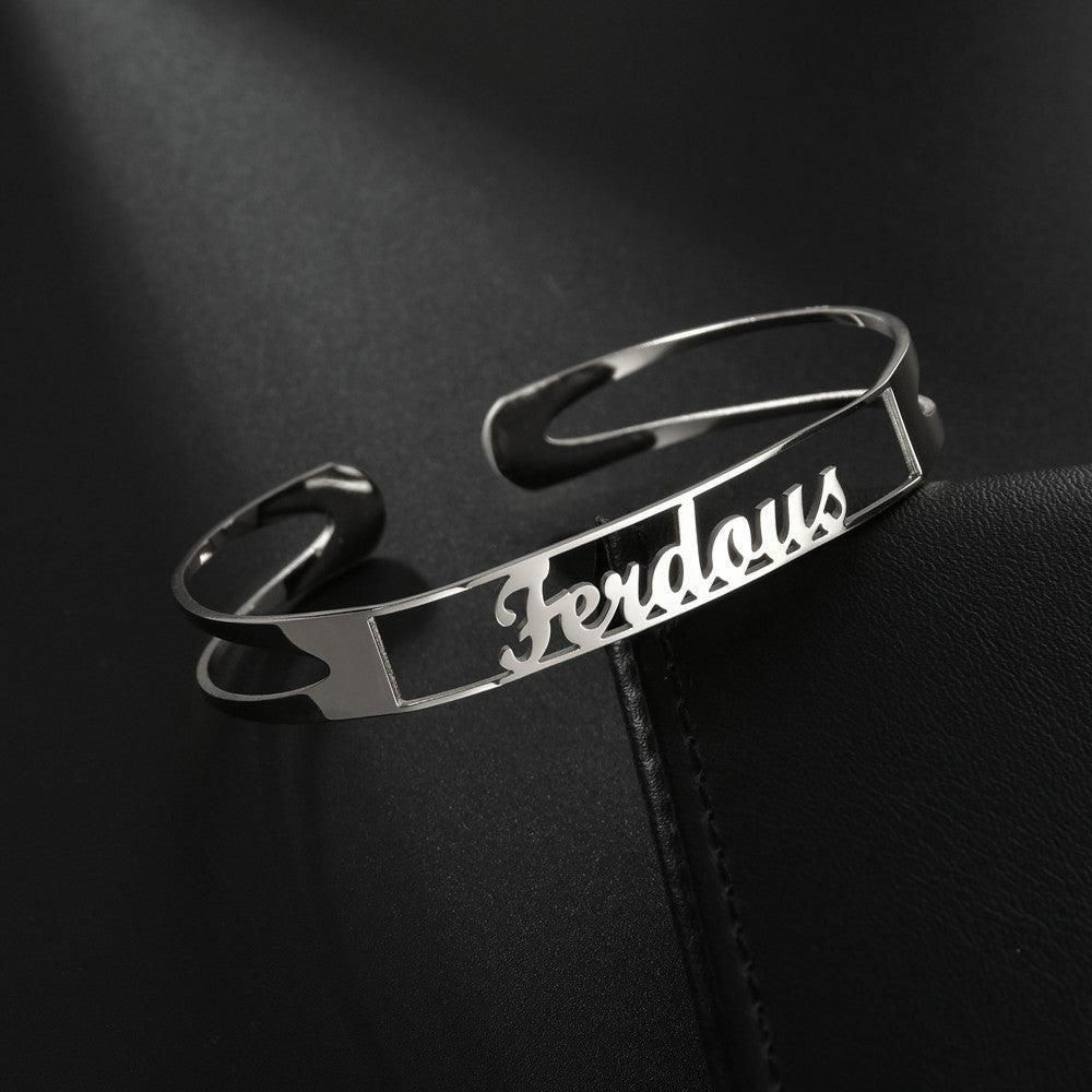 Customized Name Stainless Steel Minimalist Bracelet - Jewelry Trends USA