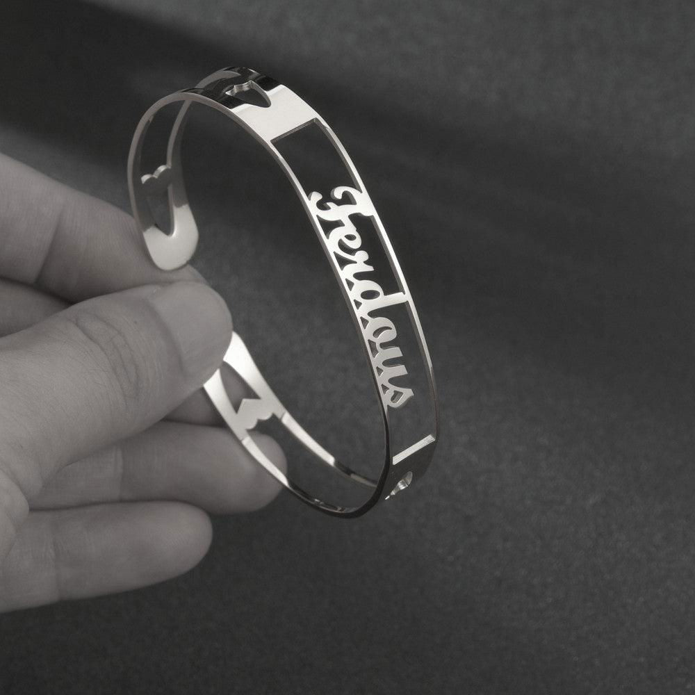 Customized Name Stainless Steel Minimalist Bracelet - Jewelry Trends USA