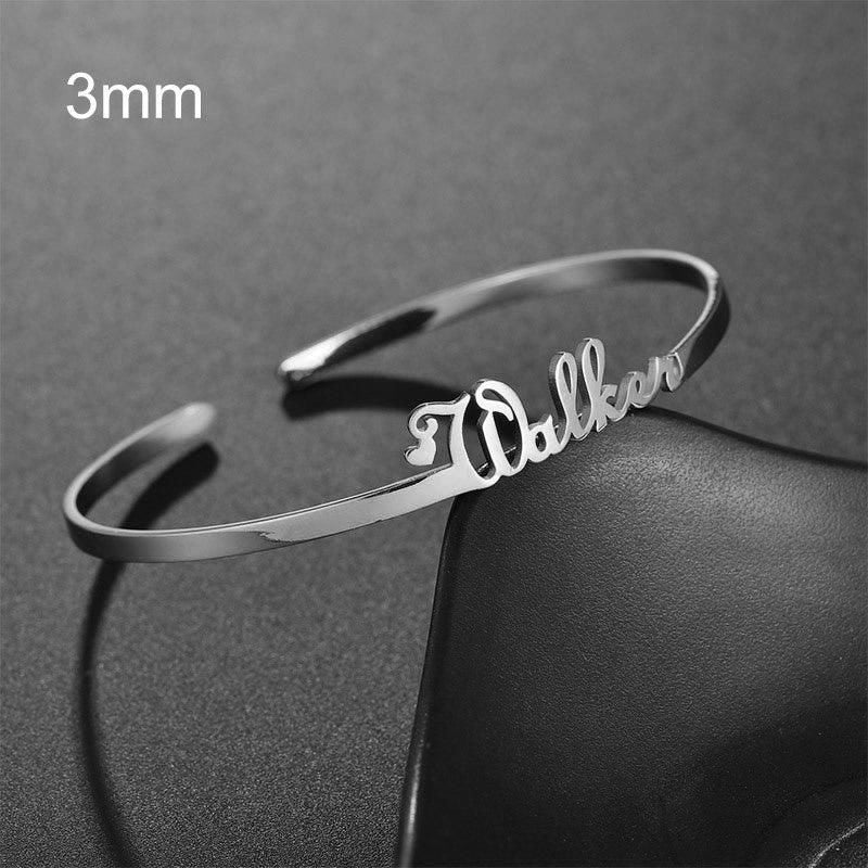 Customized Name Stainless Steel Minimalist Bracelet - Jewelry Trends USA