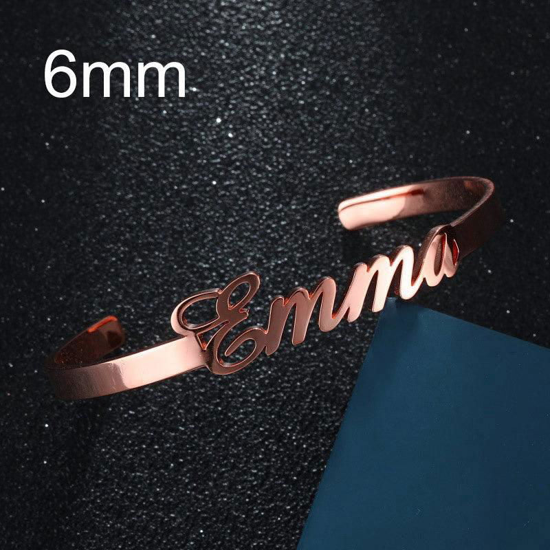 Customized Name Stainless Steel Minimalist Bracelet - Jewelry Trends USA