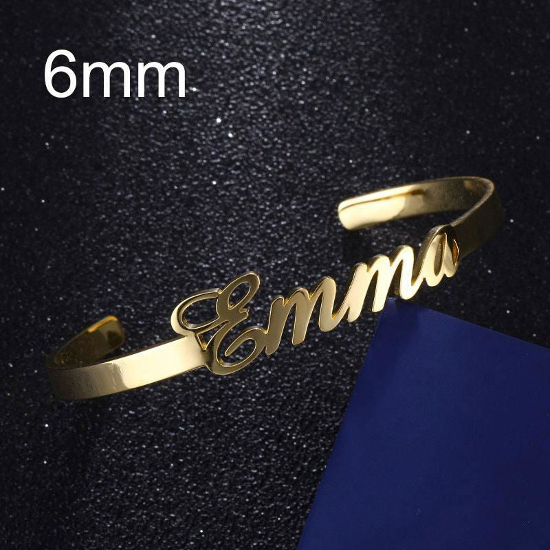 Customized Name Stainless Steel Minimalist Bracelet - Jewelry Trends USA