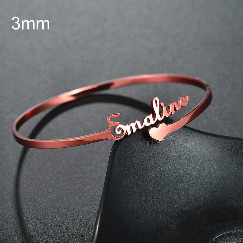 Customized Name Stainless Steel Minimalist Bracelet - Jewelry Trends USA