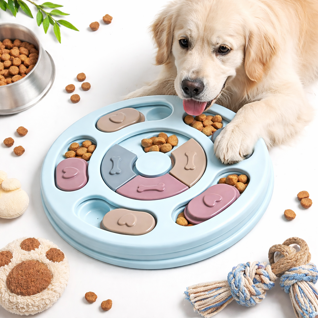 Interactive Dog Treat Dispenser Toy