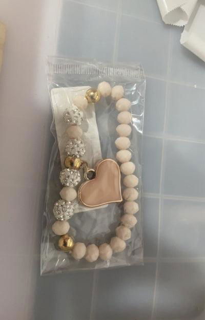 Elastic Crystal Heart Bracelet & Bangle - Jewelry Trends USA