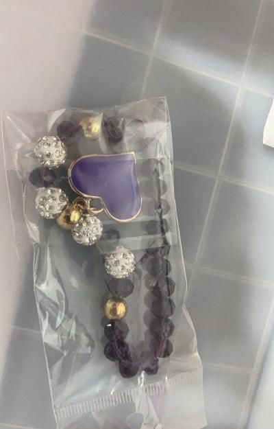 Elastic Crystal Heart Bracelet & Bangle - Jewelry Trends USA