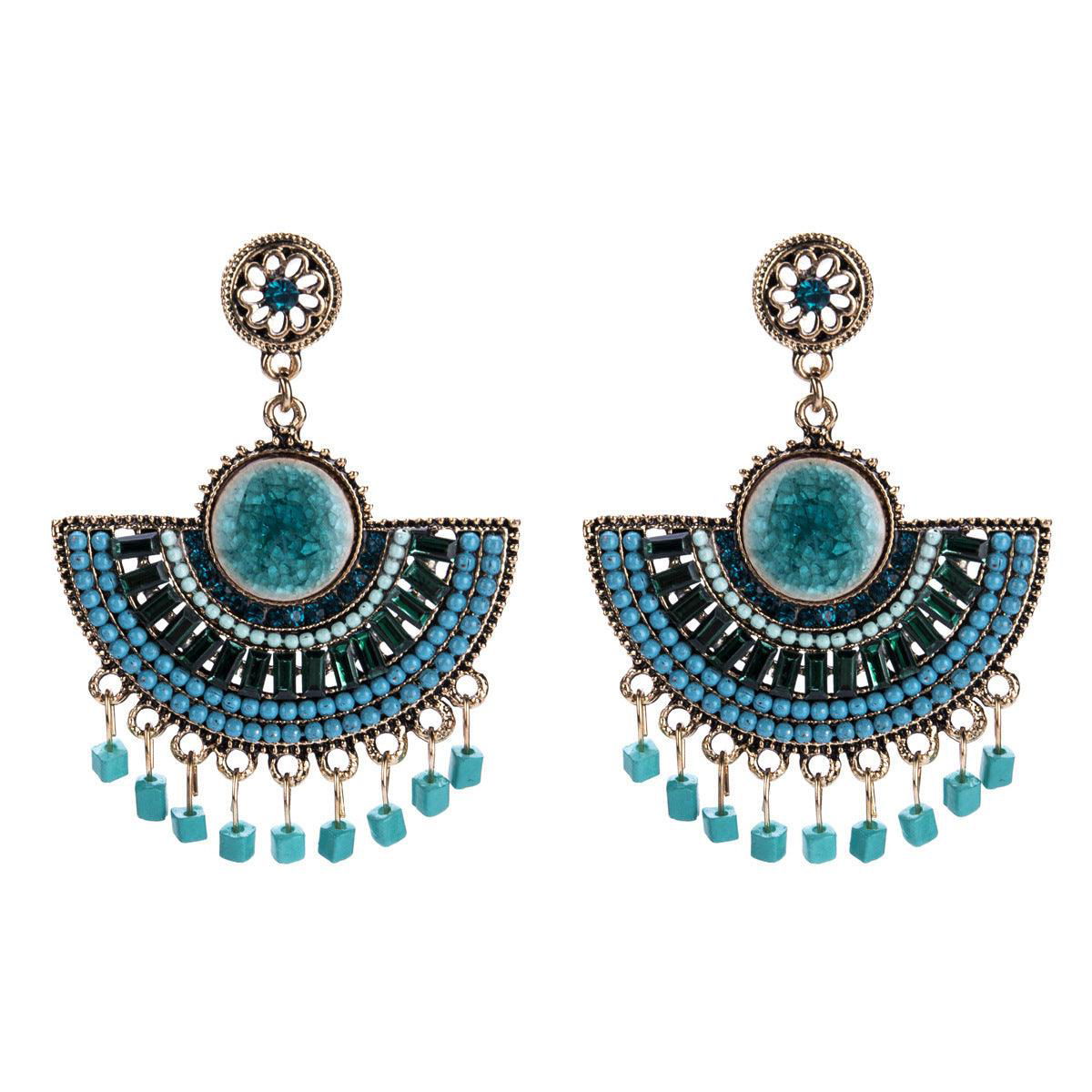 Elegant Bohemian Tassel Beaded Dangle Earrings for Women - Jewelry Trends USA