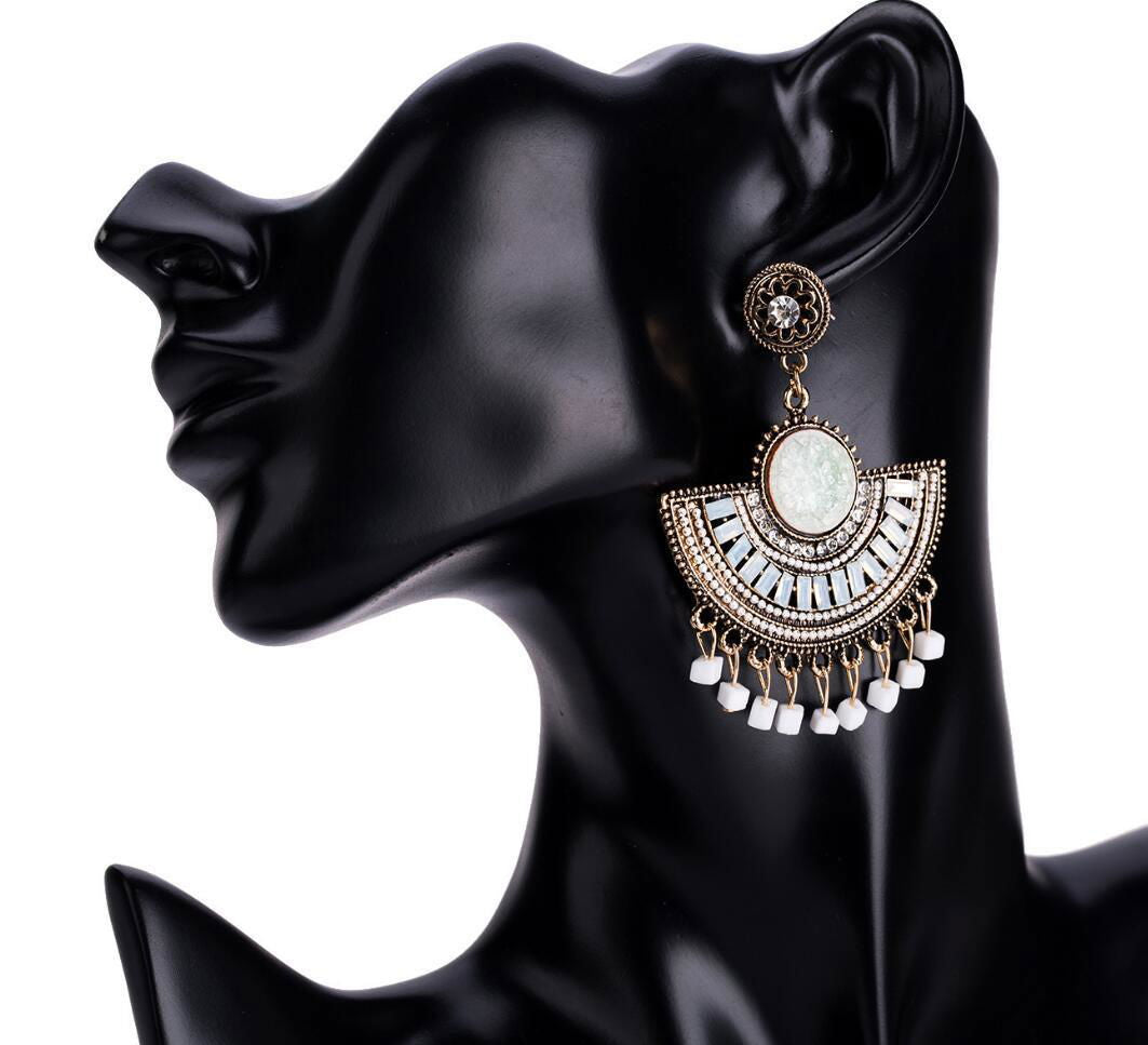 Elegant Bohemian Tassel Beaded Dangle Earrings for Women - Jewelry Trends USA
