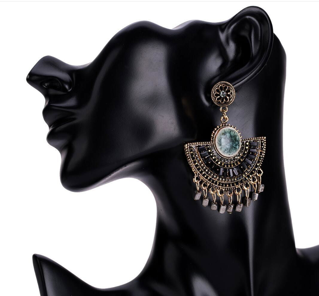 Elegant Bohemian Tassel Beaded Dangle Earrings for Women - Jewelry Trends USA