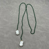 Elegant Geometric Solid Color Imitation Pearl Green Pointed Crystal  Necklace - Jewelry Trends USA