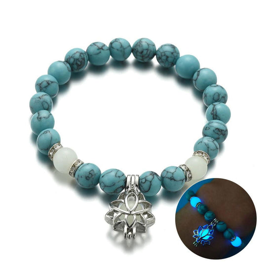 Energy Luminous Lotus Natural Stone Yoga Healing Bracelet - Jewelry Trends USA