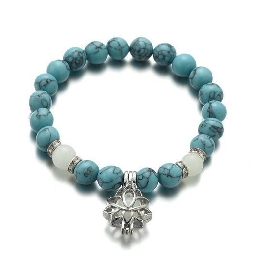 Energy Luminous Lotus Natural Stone Yoga Healing Bracelet - Jewelry Trends USA
