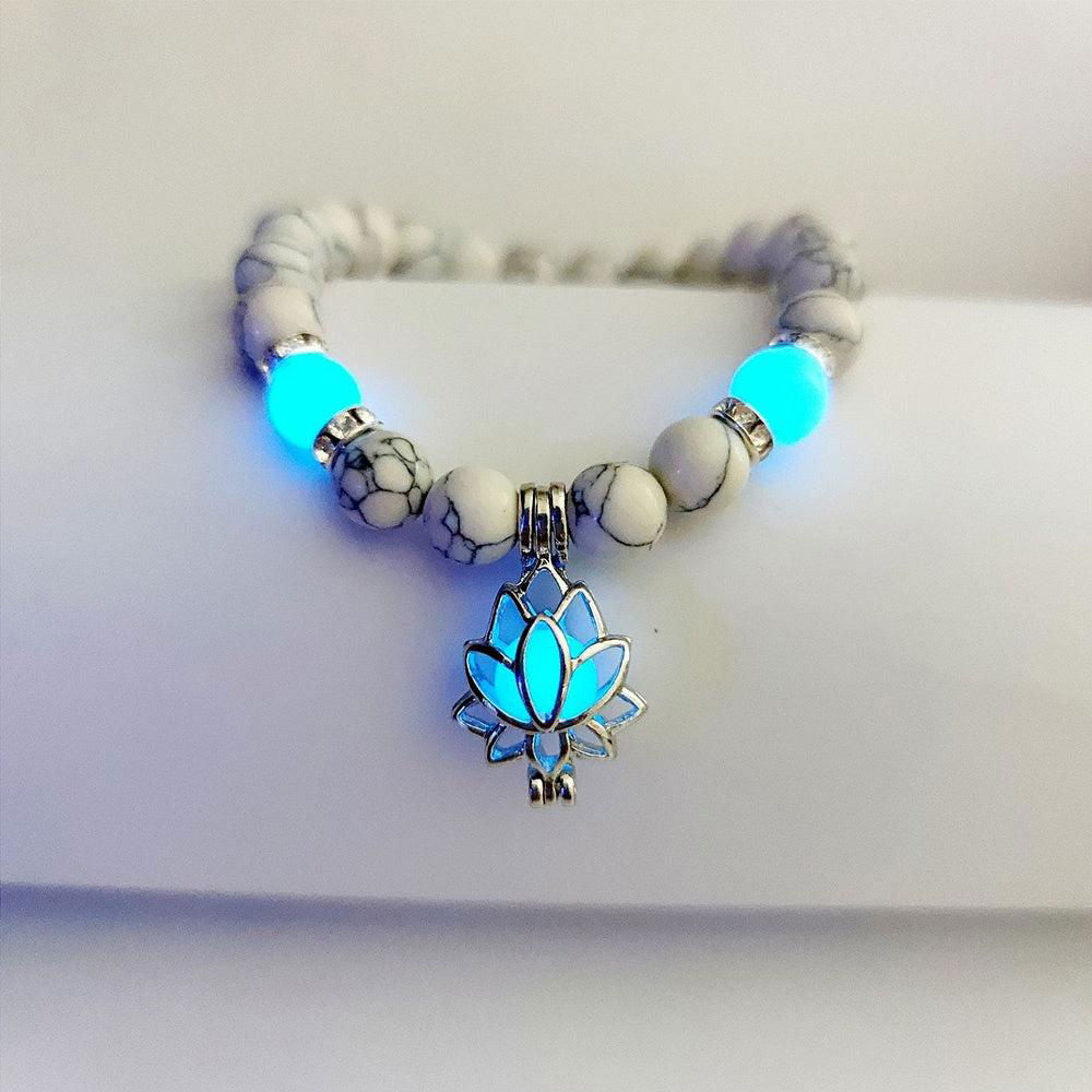 Energy Luminous Lotus Natural Stone Yoga Healing Bracelet - Jewelry Trends USA