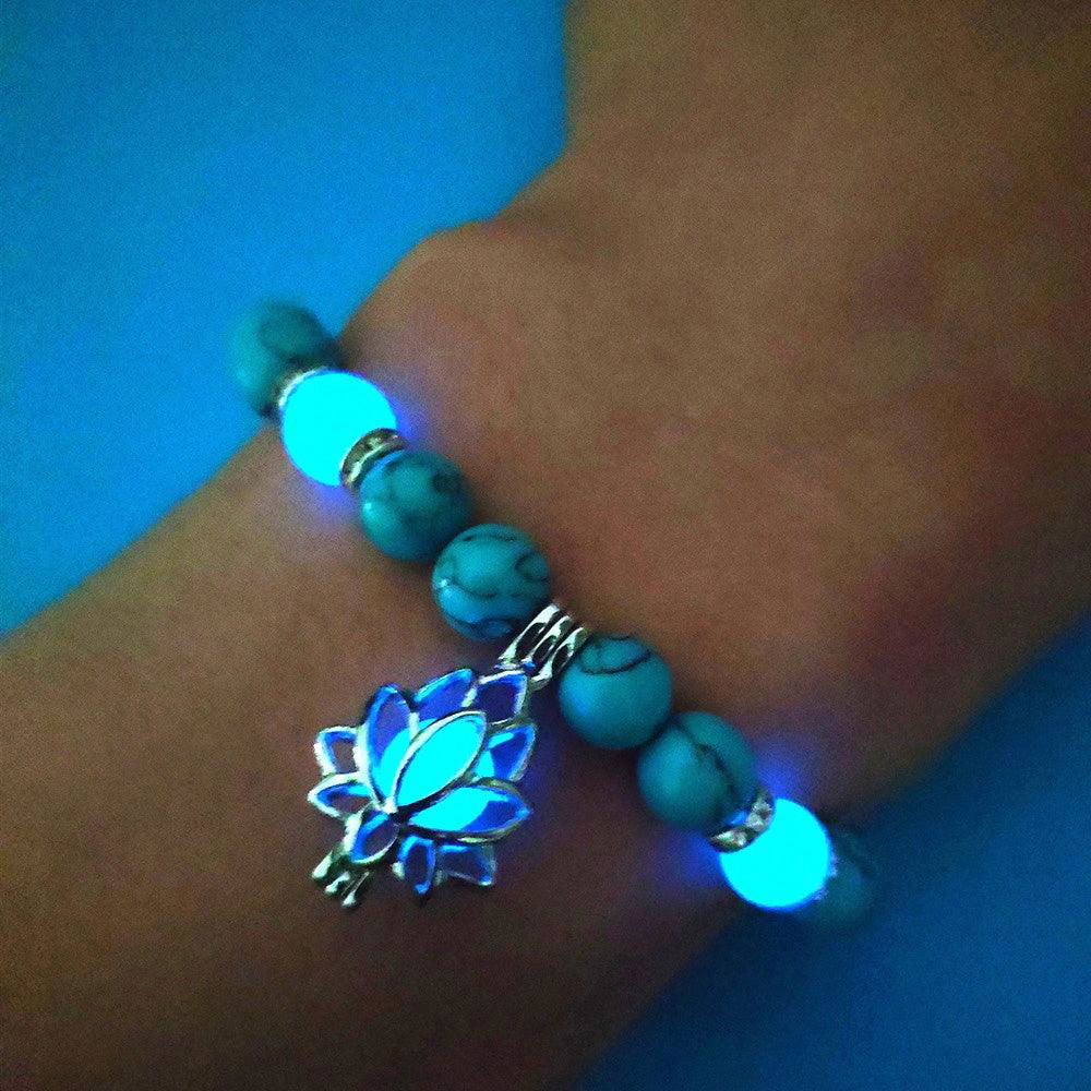 Energy Luminous Lotus Natural Stone Yoga Healing Bracelet - Jewelry Trends USA
