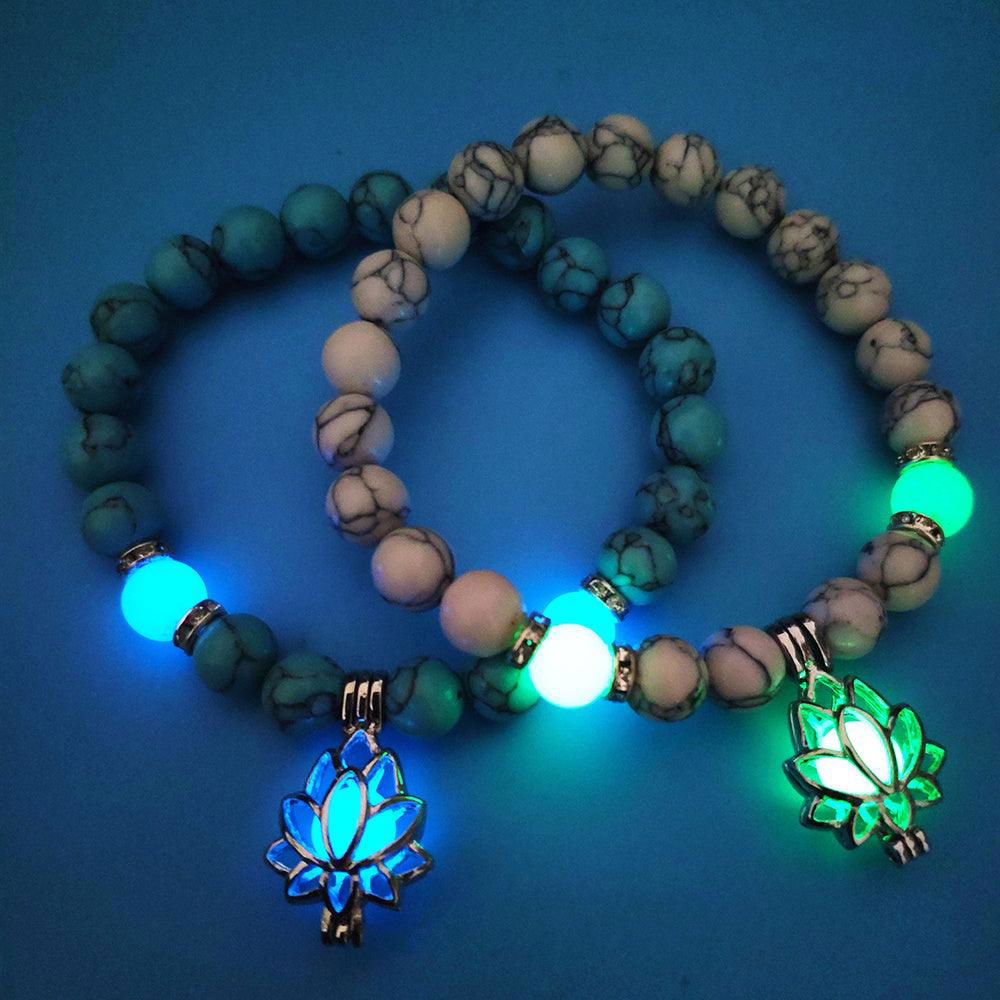 Energy Luminous Lotus Natural Stone Yoga Healing Bracelet - Jewelry Trends USA