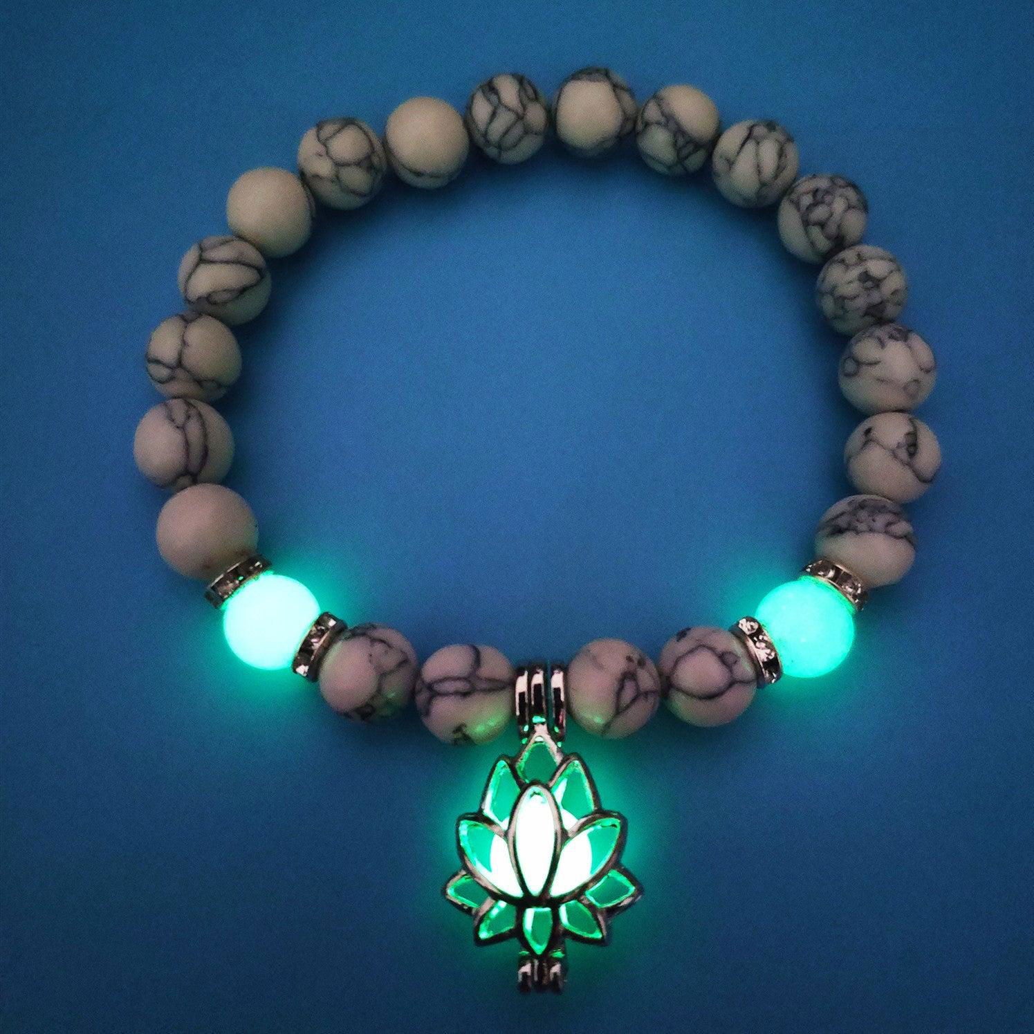 Energy Luminous Lotus Natural Stone Yoga Healing Bracelet - Jewelry Trends USA