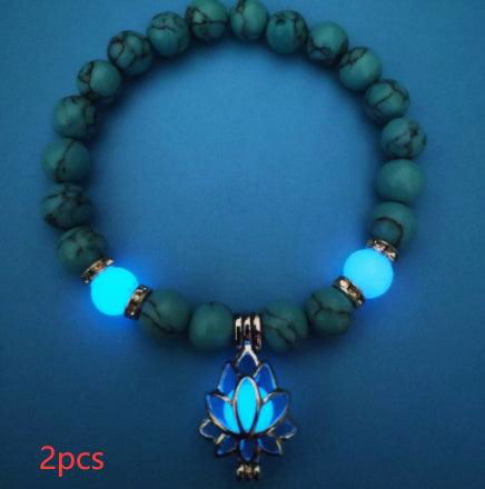 Energy Luminous Lotus Natural Stone Yoga Healing Bracelet - Jewelry Trends USA