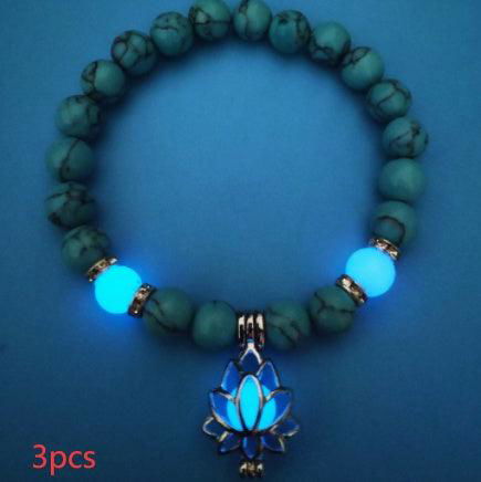 Energy Luminous Lotus Natural Stone Yoga Healing Bracelet - Jewelry Trends USA