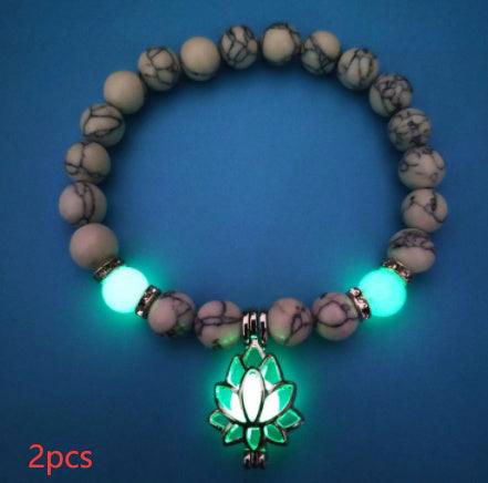Energy Luminous Lotus Natural Stone Yoga Healing Bracelet - Jewelry Trends USA