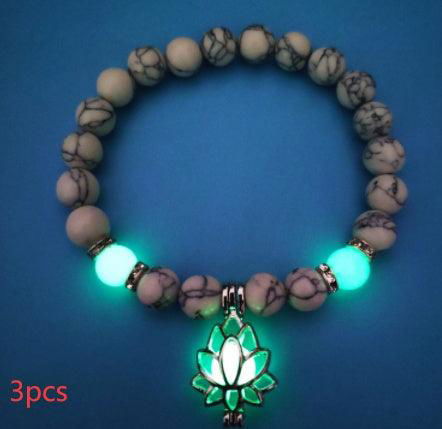 Energy Luminous Lotus Natural Stone Yoga Healing Bracelet - Jewelry Trends USA