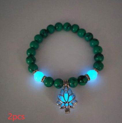 Energy Luminous Lotus Natural Stone Yoga Healing Bracelet - Jewelry Trends USA