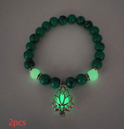 Energy Luminous Lotus Natural Stone Yoga Healing Bracelet - Jewelry Trends USA