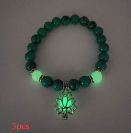 Energy Luminous Lotus Natural Stone Yoga Healing Bracelet - Jewelry Trends USA