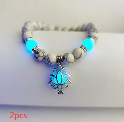 Energy Luminous Lotus Natural Stone Yoga Healing Bracelet - Jewelry Trends USA