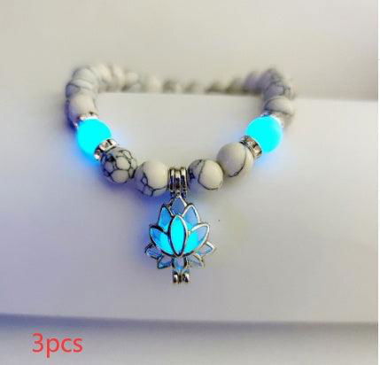 Energy Luminous Lotus Natural Stone Yoga Healing Bracelet - Jewelry Trends USA