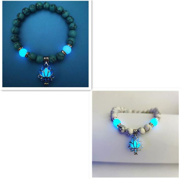Energy Luminous Lotus Natural Stone Yoga Healing Bracelet - Jewelry Trends USA