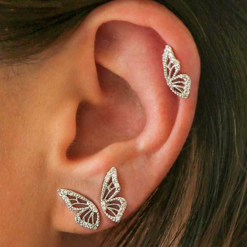 Exaggerated Bohemian Crystal Butterfly Earrings - Jewelry Trends USA