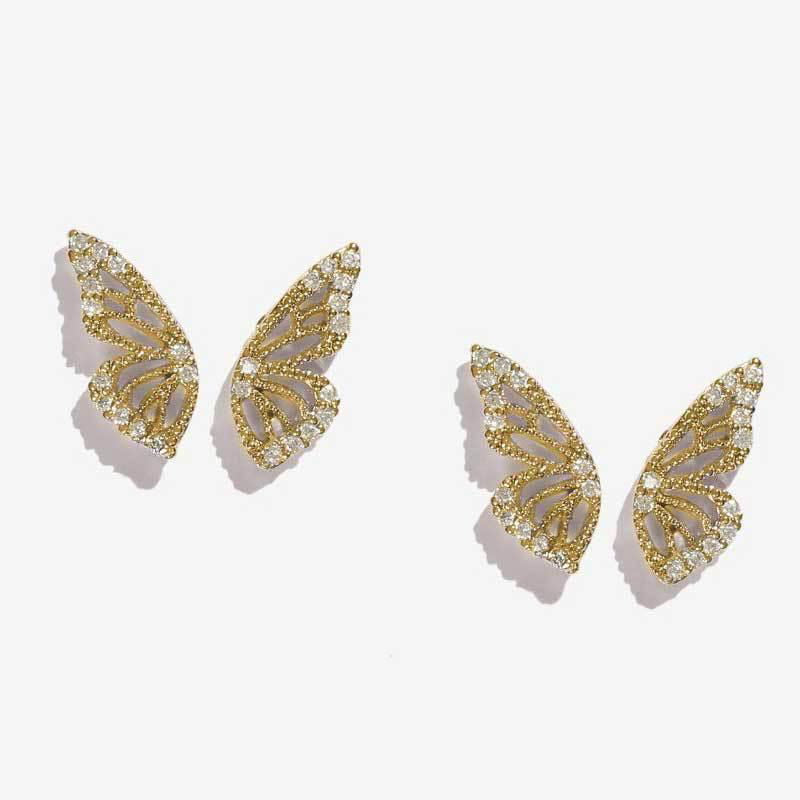 Exaggerated Bohemian Crystal Butterfly Earrings - Jewelry Trends USA