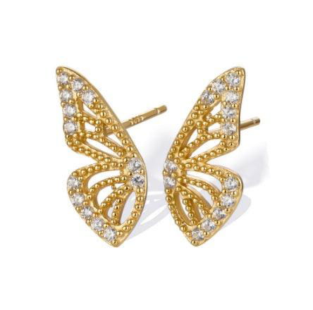 Exaggerated Bohemian Crystal Butterfly Earrings - Jewelry Trends USA
