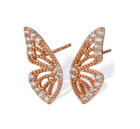 Exaggerated Bohemian Crystal Butterfly Earrings - Jewelry Trends USA