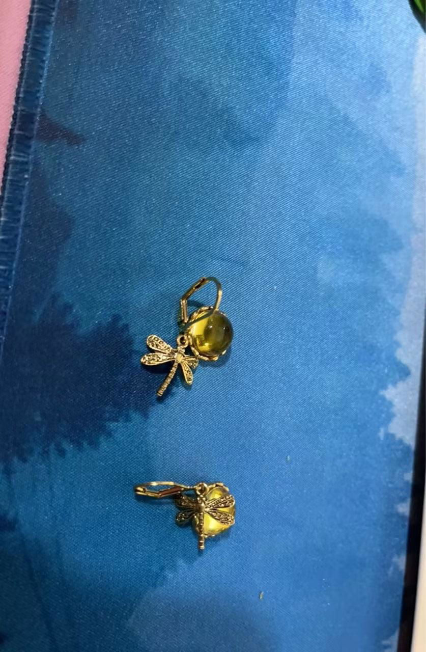 Fashion Jewelry Women's Earrings Hanging Vintage Dragonfly Pendant Earring Boho Chakra Blue Moonstone Drop Earrings For Women Wedding Charm Ethnic Jewellery - Jewelry Trends USA