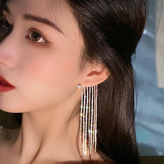 Fashionable Simple Long Tassel Earrings for Women - Jewelry Trends USA