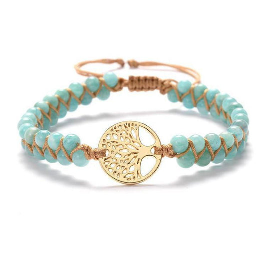Handmade African Jasper Tree of Life String Braided Bracelet - Jewelry Trends USA